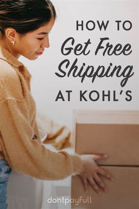 kohl's free ship to store.